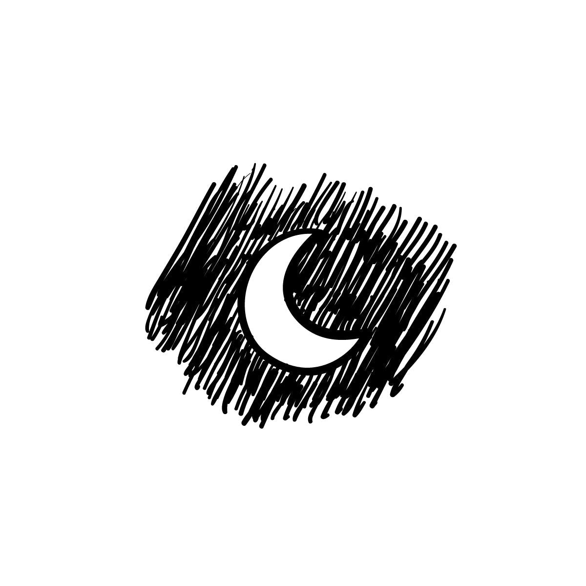 Good night moon temporary tattoo