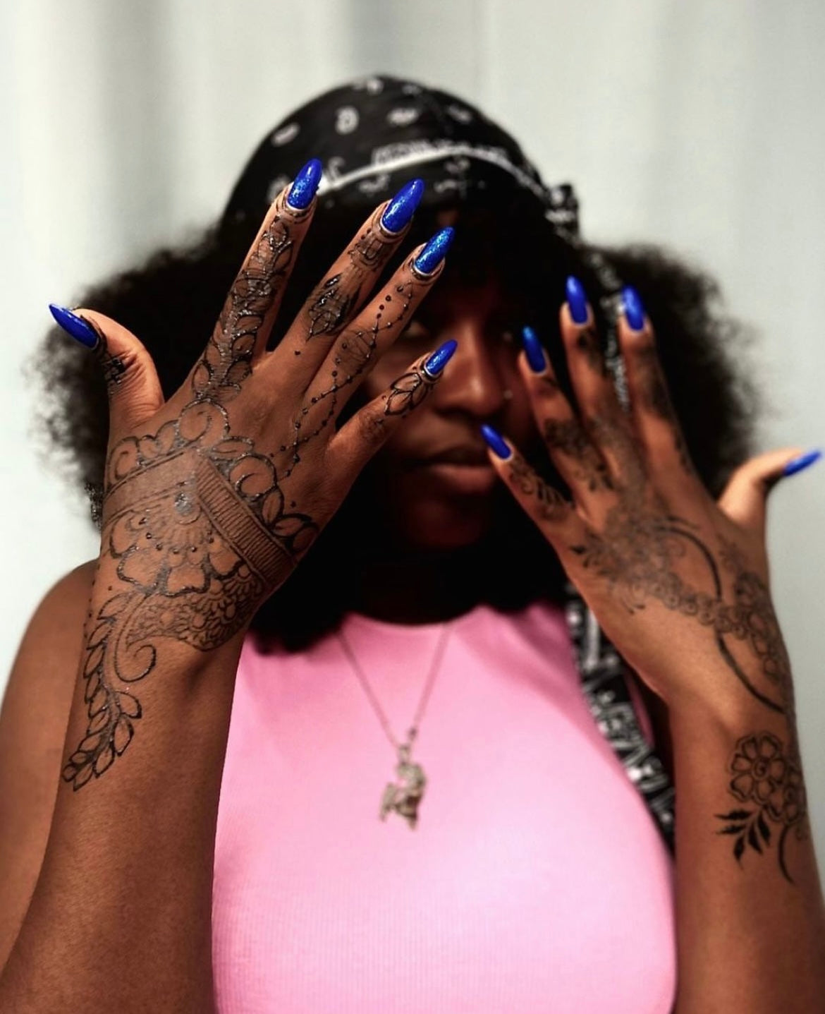 Jagua tattoos on different skin tones