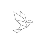 Aviator bird temporary tattoo