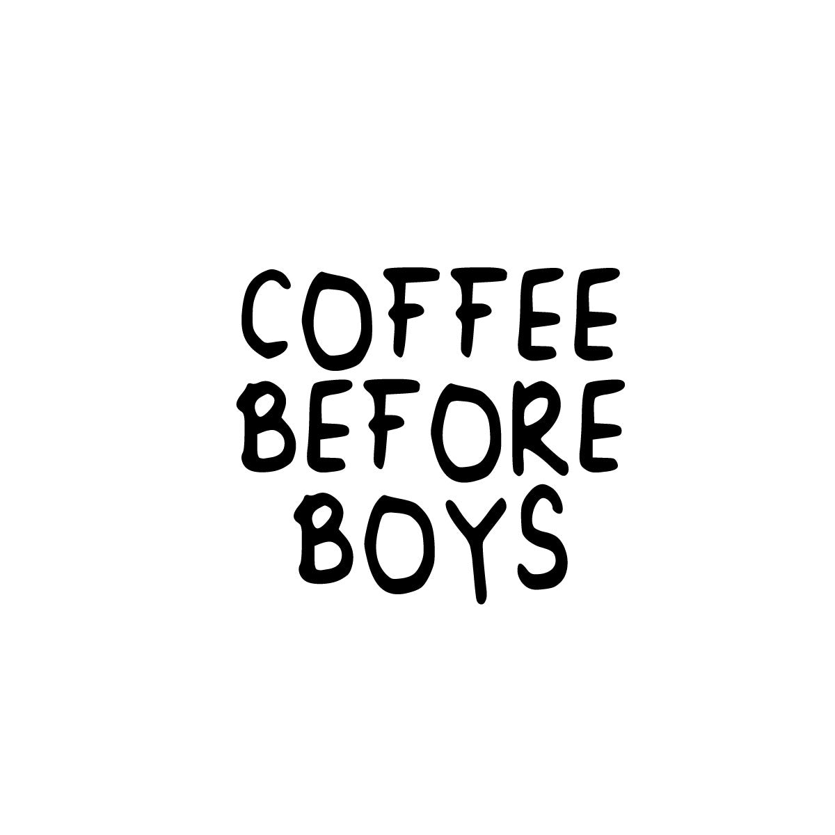 Kaffee vor Jungs