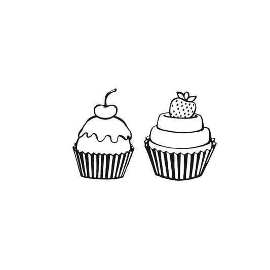 Cupcakes temporary tattoo