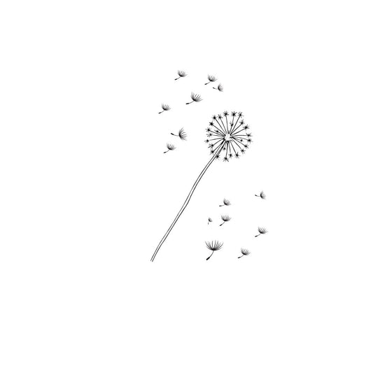 Dandelions temporary tattoo