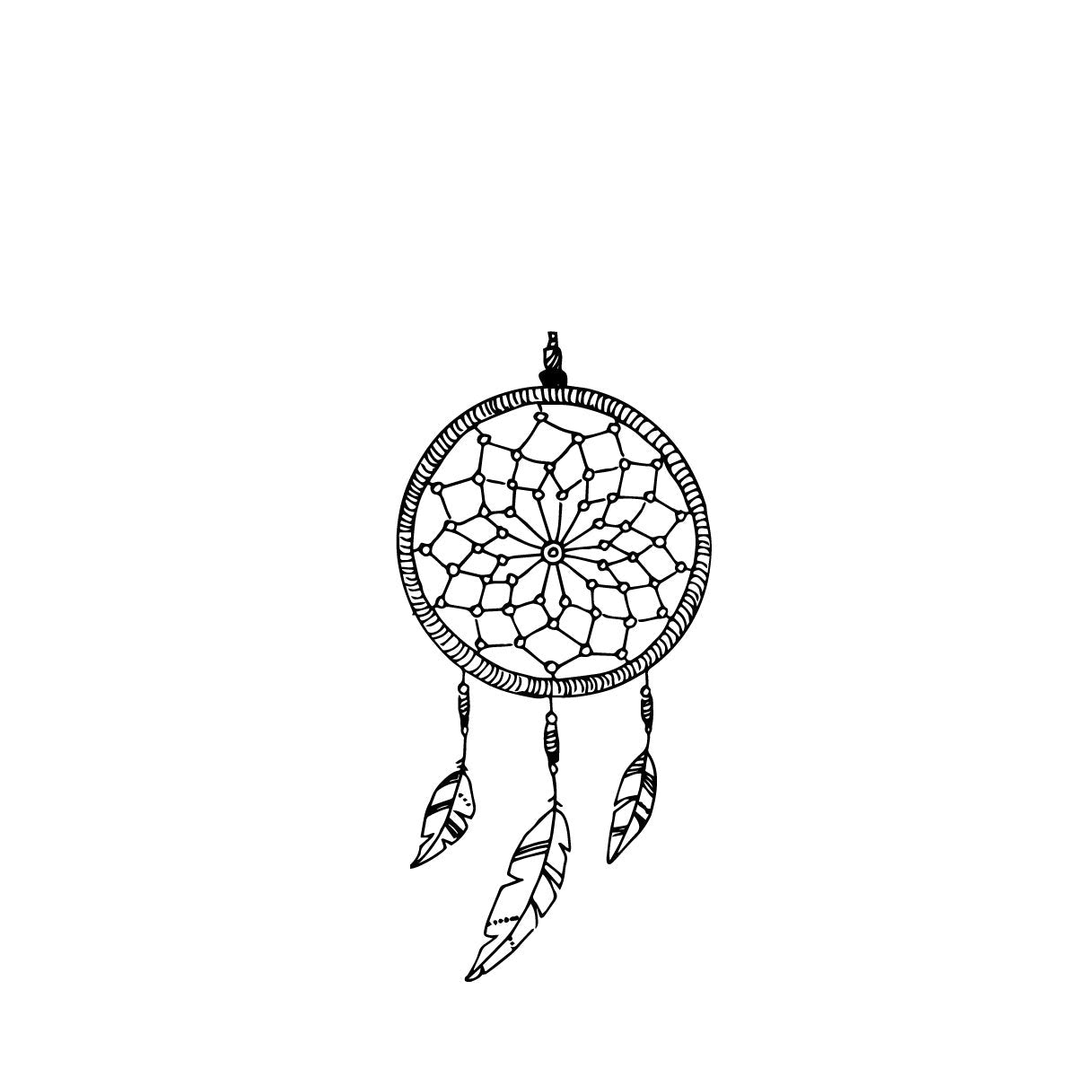 Dream catcher temporary tattoo