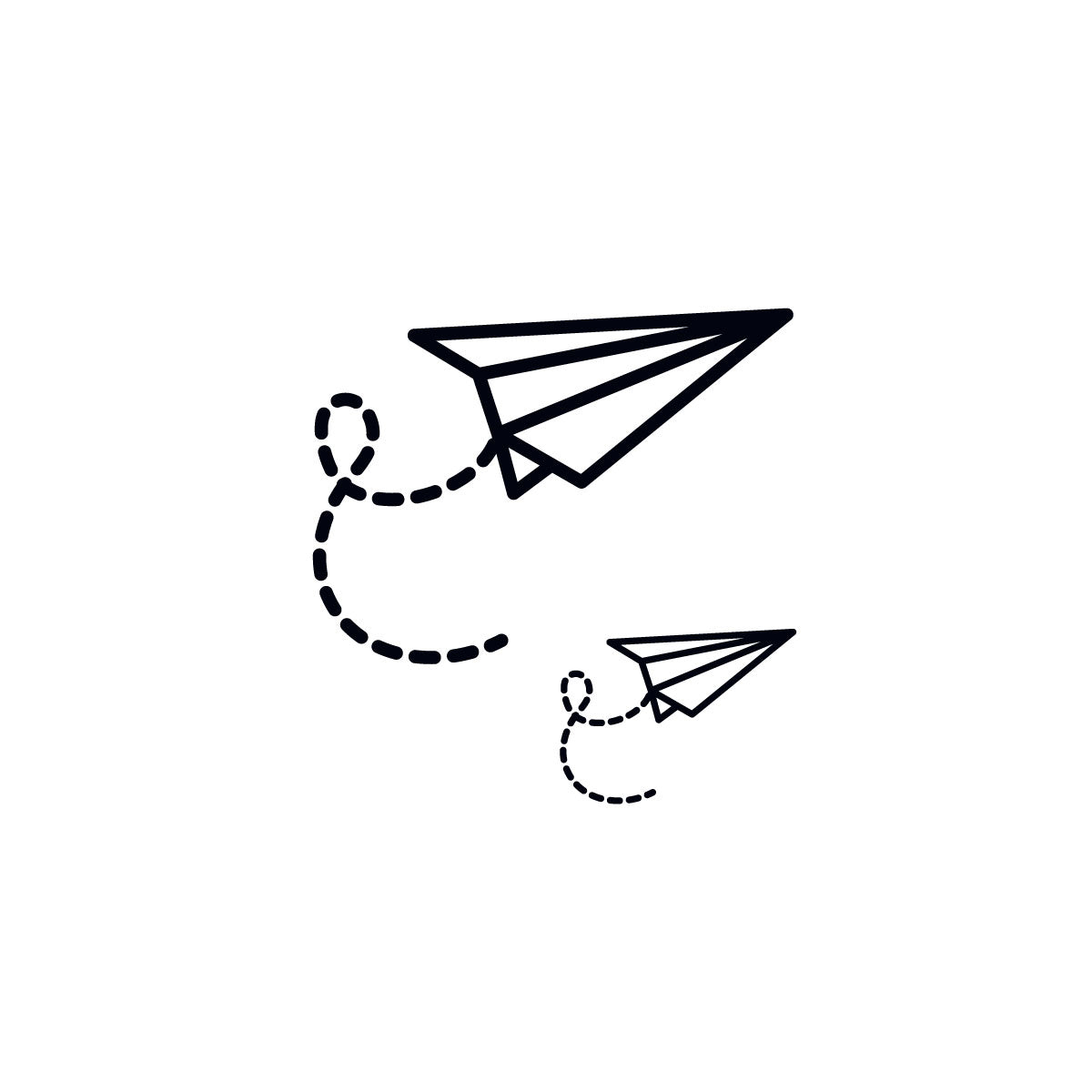 Flying high kites temporary tattoo