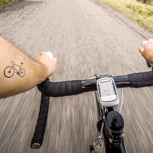 Bicycle temporary tattoo