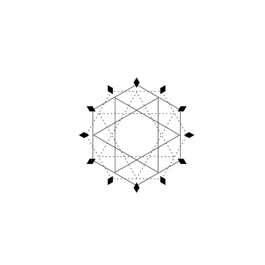 Geometric pattern temporary tattoo