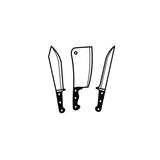 Knives temporary tattoo