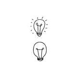 Let there be light bulbs temporary tattoo