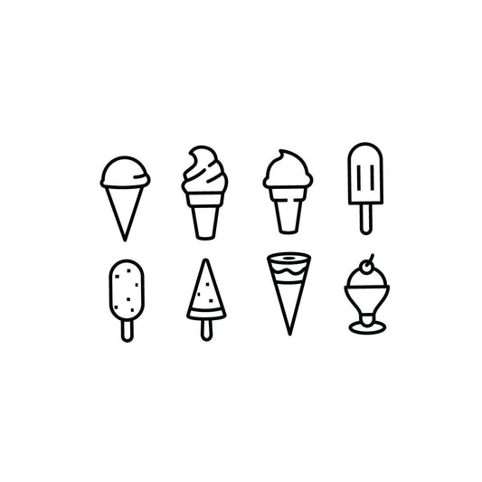 Ice cream temporary tattoo