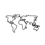 Line World Map