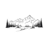 Mountanious temporary tattoo