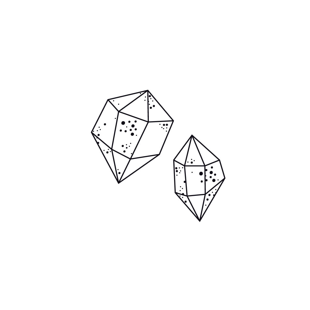 Diamonds temporary tattoo