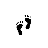Footsteps temporary tattoo