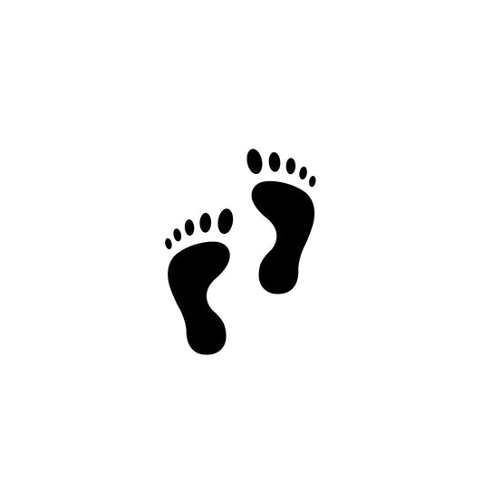 Footsteps temporary tattoo