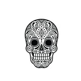Smiley skull temporary tattoo