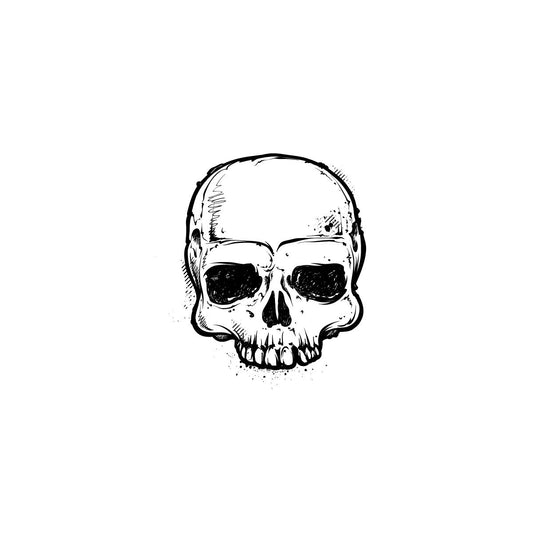 Skull temporary tattoo