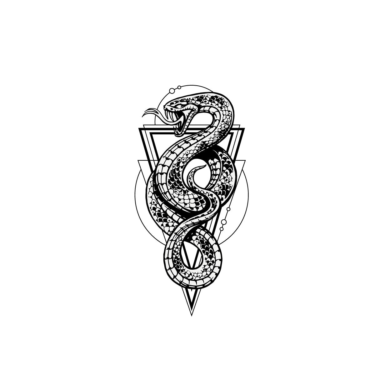 Sssnake temporary tattoo