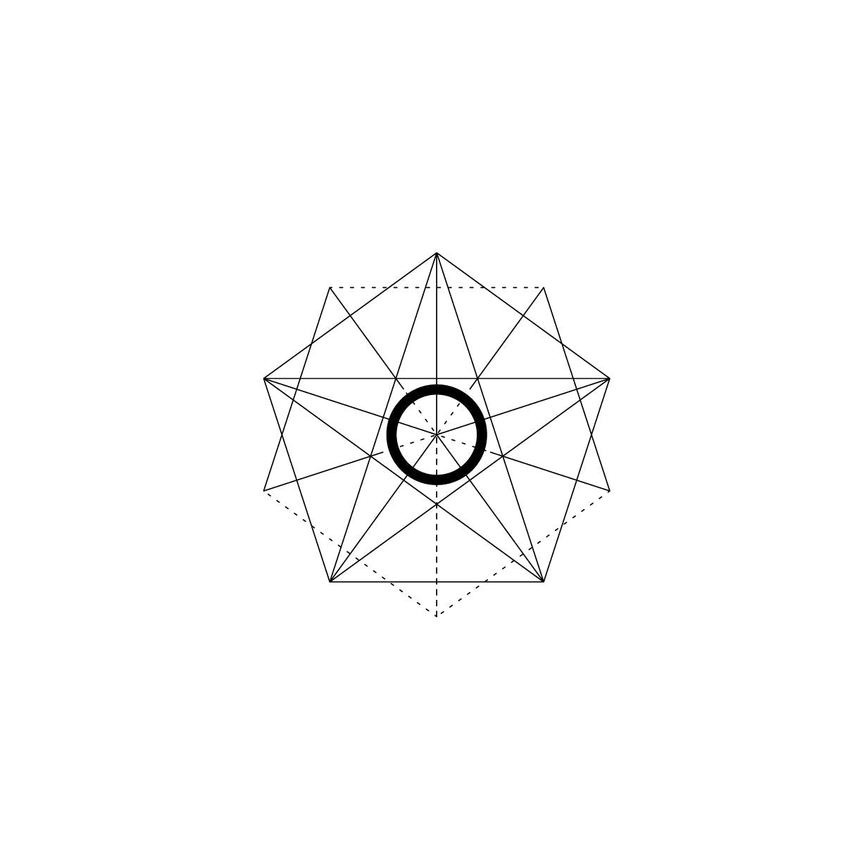 Star webs Mandala temporary tattoo