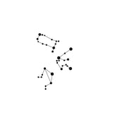 Aquarius, Libra and Gemeni temporary tattoo