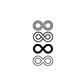 Infinity temporary tattoo